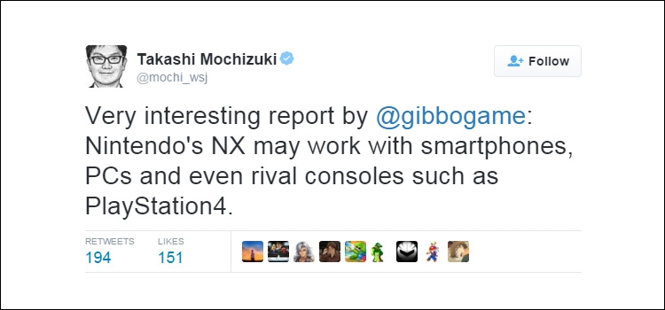 Консоли Nintendo NX приписывают совместимость с компьютерами и смартфонами"